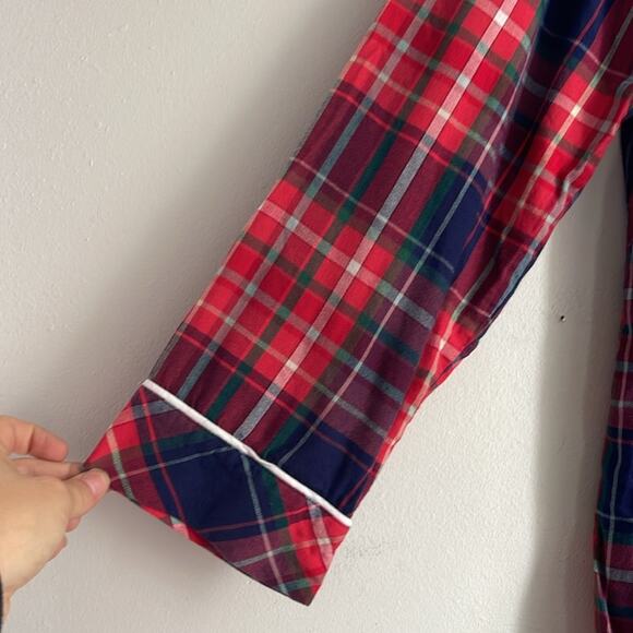 Victoria’s Secret plaid long sleeve plaid pajama pant set sz M - Picture 5 of 10